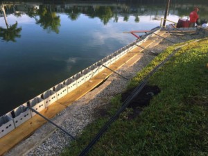 Seawall Construction with DSMS Helical Anchors Marco Island Florida